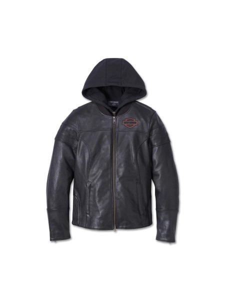 Chaqueta Miss Harley Davidson Enthusiast 2.0 cuero 3-in-1 para mujer