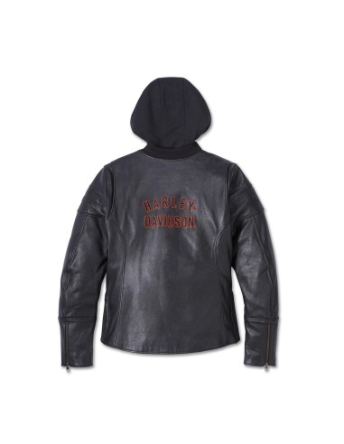 Chaqueta Miss Harley Davidson Enthusiast 2.0 cuero 3-in-1 para mujer