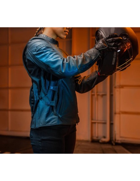 98100-24EW Paradigm Triple Vent System 2.0 Leather Jacket para mujer