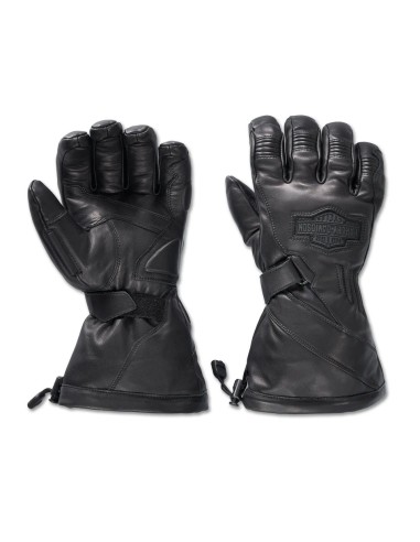 98196-24VM Guantes Harley Davidson de cuero impermeables Circuit II para hombre