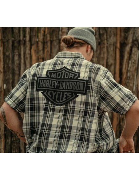 99256-25VM Camisa de cuadros Harley Davidson Bar & Shield