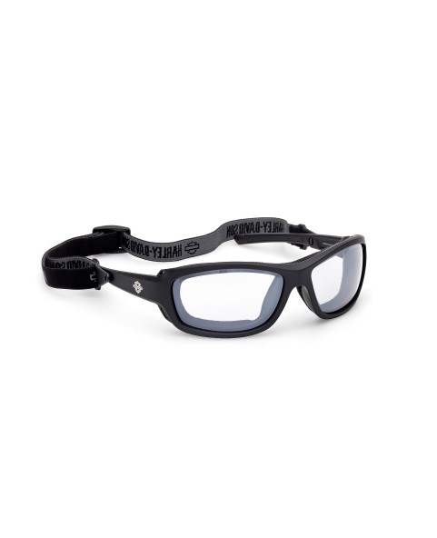 HZ00446502X HARLEY DAVIDSON PHOTOCHROMIC MOTORCYCLE SUNGLASSES MATTE BLACK / BLUE MIRROR