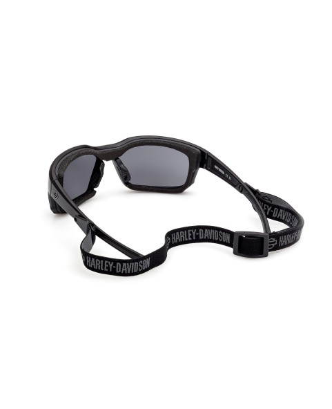 HZ00466505X HARLEY DAVIDSON HYDROPHOBIC MOTORCYCLE SUNGLASSES BLACK / BLUE MIRROR
