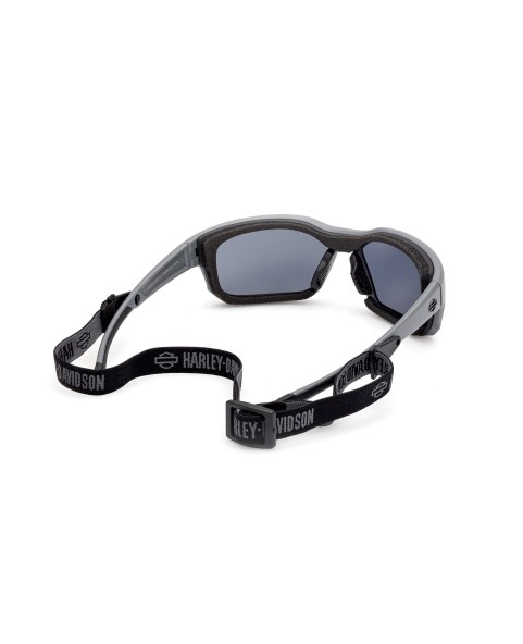 HZ00466520C HARLEY DAVIDSON HYDROPHOBIC MOTORCYCLE SUNGLASSES GREY / SMOKE MIRROR