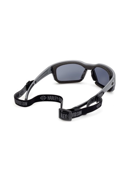 HZ00466520C HARLEY DAVIDSON HYDROPHOBIC MOTORCYCLE SUNGLASSES GREY / SMOKE MIRROR