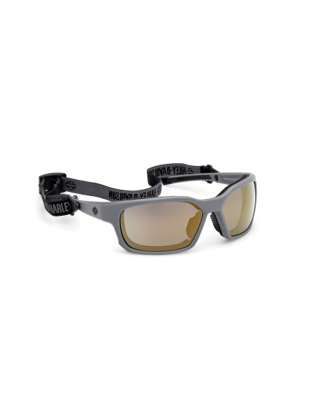 HZ00466520C HARLEY DAVIDSON HYDROPHOBIC MOTORCYCLE SUNGLASSES GREY / SMOKE MIRROR