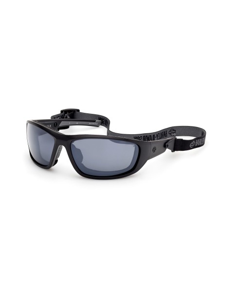 HZ00476902C GAFAS HARLEY DAVIDSON HIDROFÓBICAS DE MOTO NEGRO MATE / ESPEJO HUMO