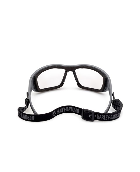 HZ00477420X GAFAS HARLEY DAVIDSON FOTOCROMÁTICAS DE MOTO GRIS / ESPEJO AZUL