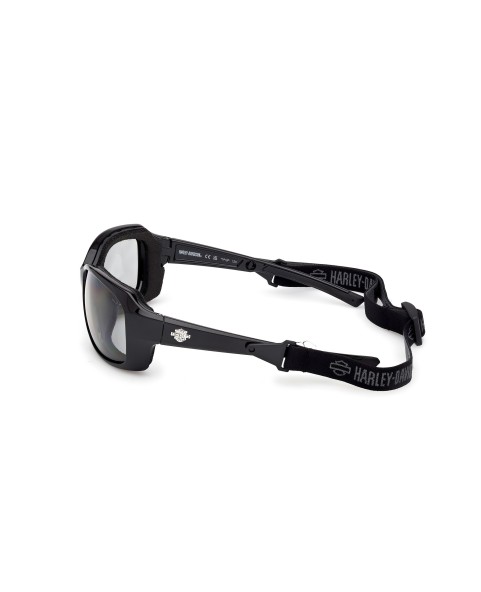 HZ00536101A HARLEY DAVIDSON FIRE BIRD PHOTOCHROMIC POLARIZED WOMEN'S SUNGLASSES SHINY BLACK / SMOKE