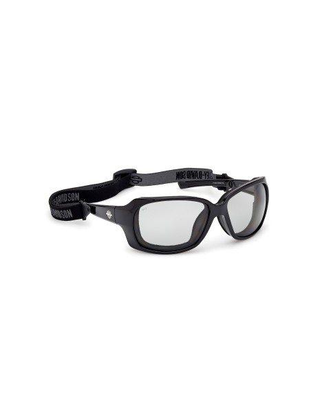 HZ00536101A HARLEY DAVIDSON FIRE BIRD PHOTOCHROMIC POLARIZED WOMEN'S SUNGLASSES SHINY BLACK / SMOKE