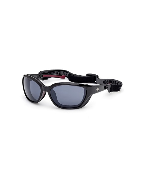 HZ00546305A HARLEY-DAVIDSON ULTRA HOT WOMEN'S SUNGLASSES BLACK & GREY / SMOKE