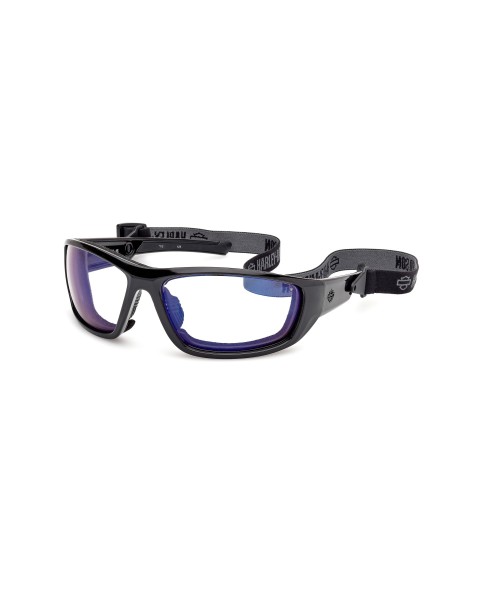 HZ00476901X GAFAS HARLEY-DAVIDSON BLAZE ACE 2.0 FOTOCROMÁTICAS NEGRO BRILLO / ESPEJO AZUL