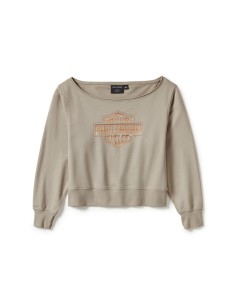 Harley-Davidson Women's Chrome Evo Off The Shoulder Sweatshirt – island fossil