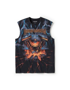 96481-25VM Camiseta Harley-Davidson Evo Lightning Muscle – Vintage Washed