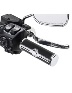 Harley-Davidson Willie G Skull Collection Grips – Chrome 2