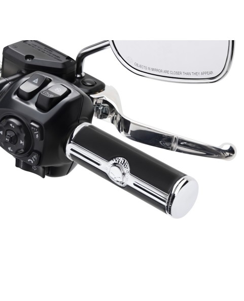 56100750 Puños Harley-Davidson Willie G Skull Collection – Chrome