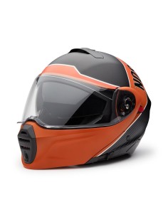 97147-25VX Harley-Davidson Evo X17 Sunshield Modular Helmet – Black/Orange