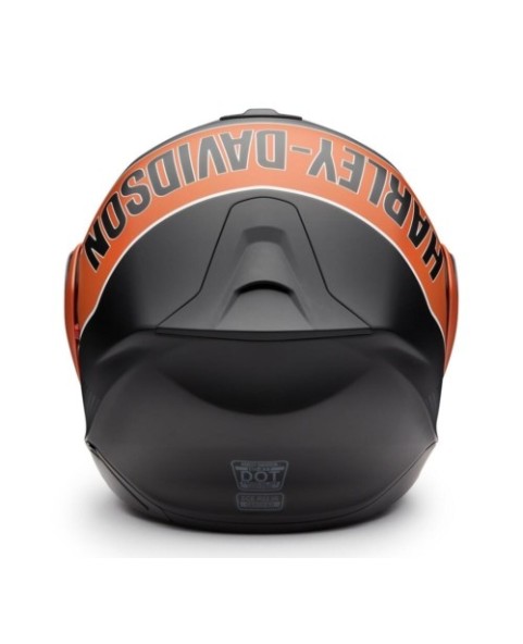 97147-25VX Harley-Davidson Evo X17 Sunshield Modular Helmet – Black/Orange