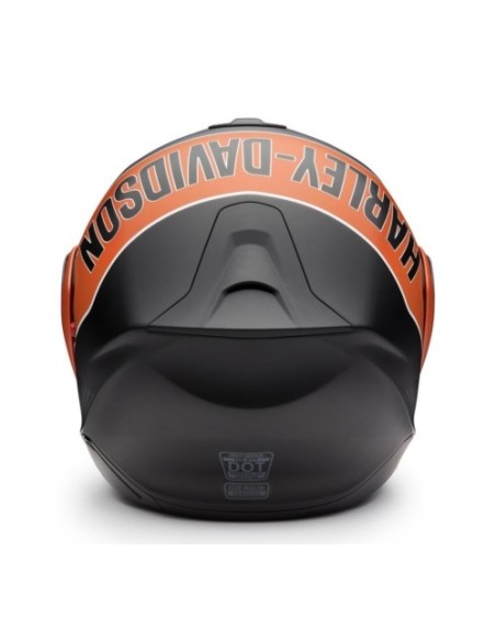 97147-25VX Harley-Davidson Evo X17 Sunshield Modular Helmet – Black/Orange