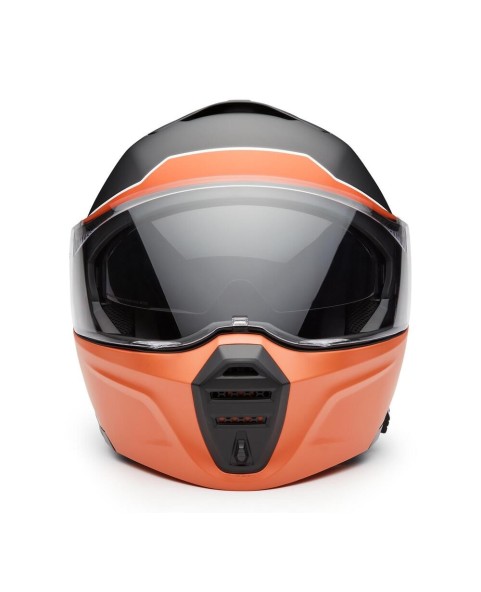 97147-25VX Casco Modular Harley-Davidson Evo X17 Sunshield – Negro/Naranja
