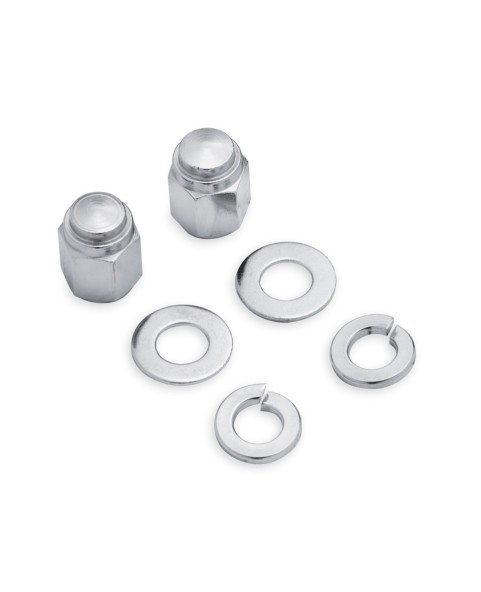 KIT DE TORNILLOS DE FIJACIÓN DEL EJE DE LA HORQUILLA CROMADO