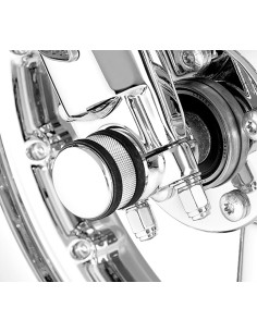 KIT DE TORNILLOS DE FIJACIÓN DEL EJE DE LA HORQUILLA CROMADO 2