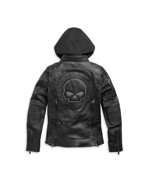 98011-21EW CHAQUETA DE PIEL HARLEY-DAVIDSON AURORAL II 3-EN-1 PARA MUJER