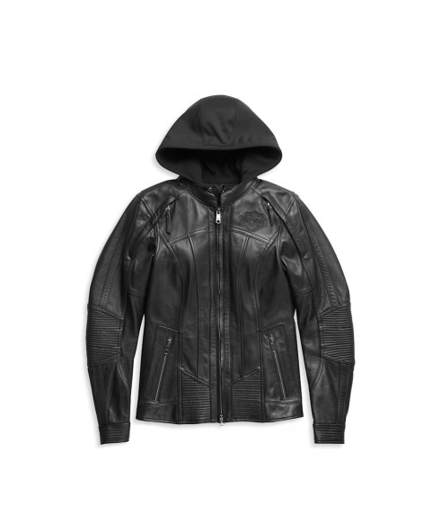 98011-21EW HARLEY-DAVIDSON WOMEN'S AURORAL II 3-IN-1 LEATHER JACKET