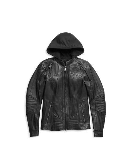 98011-21EW CHAQUETA DE PIEL HARLEY-DAVIDSON AURORAL II 3-EN-1 PARA MUJER