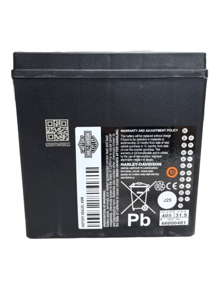 HARLEY DAVIDSON SEALED AGM BATTERY 28AH BY TOURING & TRIKE 28AH 66000481