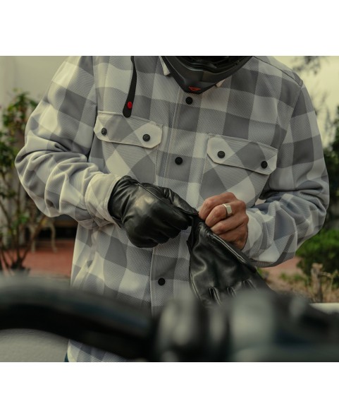 97186-25VM Guantes de Piel Harley Davidson Chore Riding - Protección D3O® Ghost™