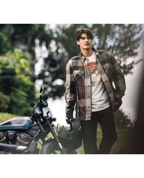 97185-25VM Harley Davidson Dyna Knit Riding Gloves - Leather & Knit with D3O® Ghost™