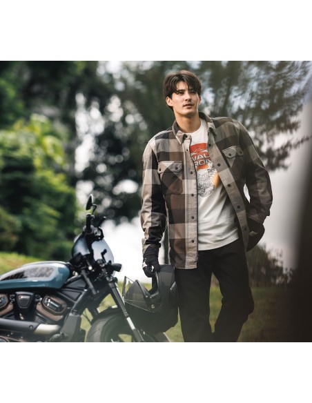 97185-25VM Guantes Harley Davidson Dyna Knit Riding - Piel y Punto con D3O® Ghost™