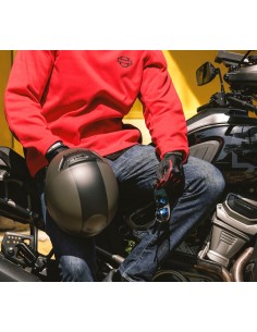 97624-26VM Screamin' Eagle™ Harley Davidson Men’s Lightweight Gloves - Hot Rod Red Edition 2