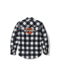 Harley Davidson Mesh Operative Riding Shirt Jacket Plaid black/white  97137-25VM 2