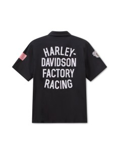 Camisa Harley-Davidson Siebla Factory Racing Fanwear Woven Manga Corta 96377-26RX 2