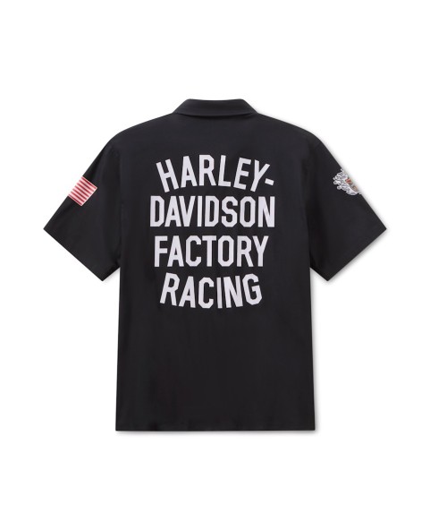 Camisa Harley-Davidson Siebla Factory Racing Fanwear Woven Manga Corta 96377-26RX