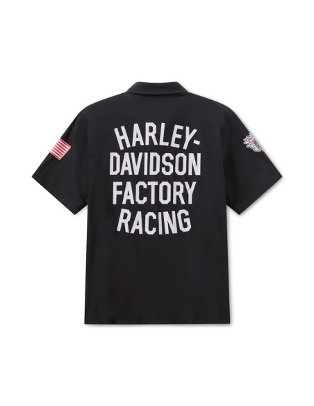 Camisa Harley-Davidson Siebla Factory Racing Fanwear Woven Manga Corta 96377-26RX