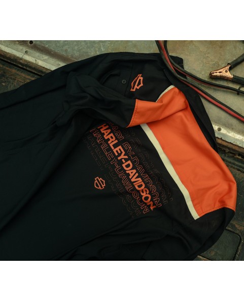 Camisa Harley-Davidson TECH COOLMAX Color Blocked Shirt Hombre 96199-26VM