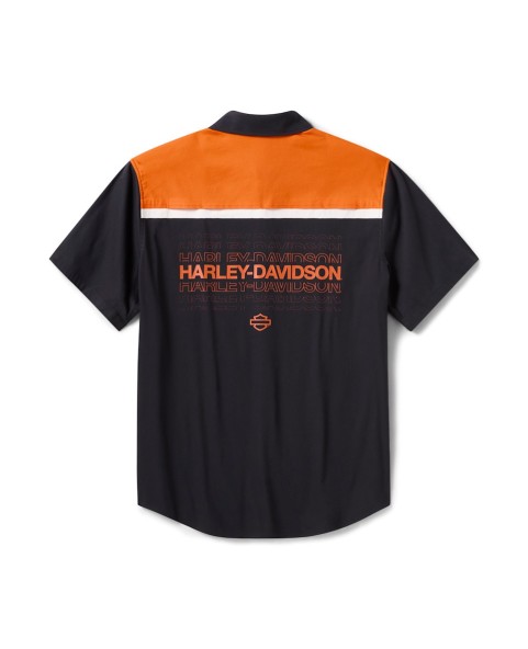Camisa Harley-Davidson TECH COOLMAX Color Blocked Shirt Hombre 96199-26VM