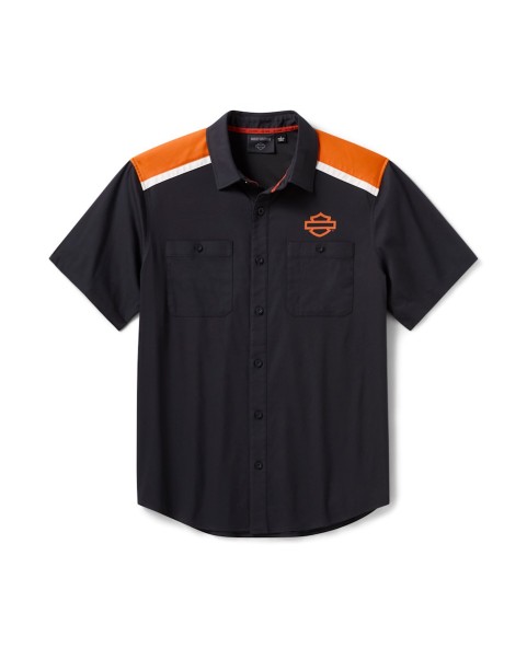 Camisa Harley-Davidson TECH COOLMAX Color Blocked Shirt Hombre 96199-26VM