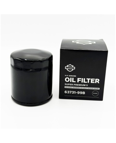 OIL FILTER HARLEY DAVIDSON SUPERPREMIUM 5 BLACK - 5 MICRON 63731-99B