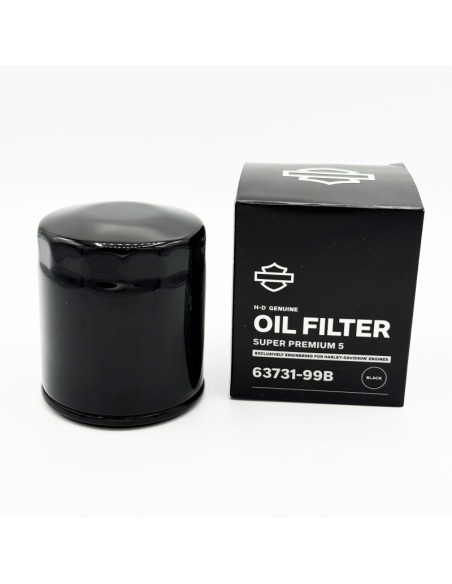 OIL FILTER HARLEY DAVIDSON SUPERPREMIUM 5 BLACK - 5 MICRON 63731-99B