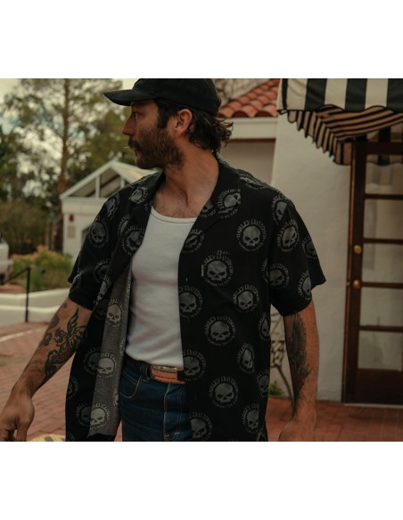 Camisa Harley-Davidson de manga corta para hombre  Willie G Skull Aloha 96205-26VM en Harley-Davidson Siebla