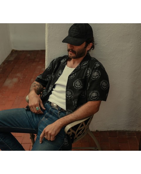 Camisa Harley-Davidson de manga corta para hombre  Willie G Skull Aloha 96205-26VM en Harley-Davidson Siebla