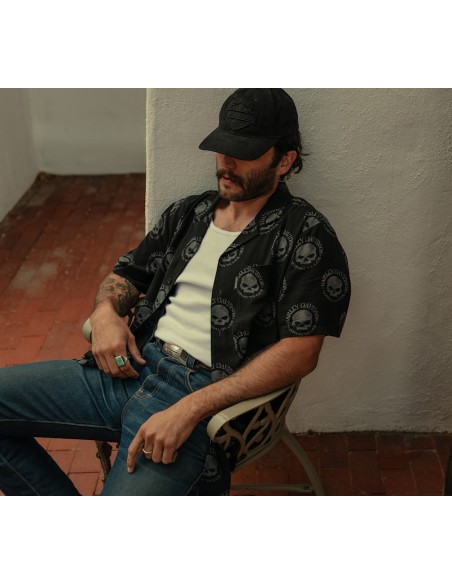 Camisa Harley-Davidson de manga corta para hombre  Willie G Skull Aloha 96205-26VM en Harley-Davidson Siebla