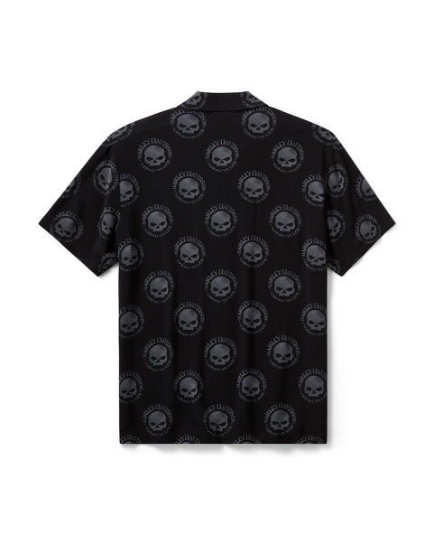 96205-26VM - Harley-Davidson Men's Willie G Skull Aloha Shirt