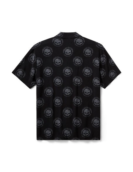 96205-26VM - Harley-Davidson Men's Willie G Skull Aloha Shirt