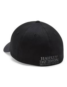 97635-26VM - Gorra Harley-Davidson Willie G Skull Softail Stretch Fit para Hombre 2