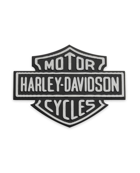 HARLEY DAVIDSON BAR & SHIELD BLACK AND WHITE TRIM